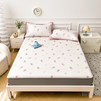 91家纺网 家纺一手货源 找家纺 （总）大元 2025新款数码印花冰藤席系列 -冰藤床笠