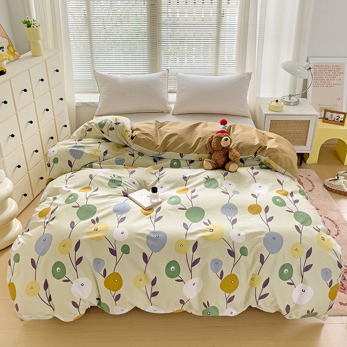 91家纺网 家纺一手货源 找家纺 大柏树 2025新款全棉13376印花四件套系列（可定制）-单被套 娜然