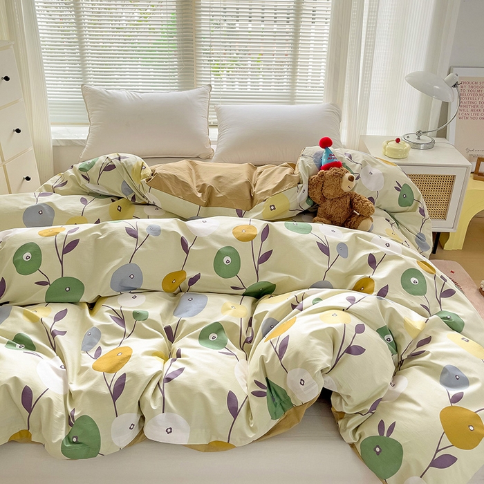 91家纺网 家纺一手货源 找家纺 大柏树 2025新款全棉13376印花四件套系列（可定制）-单被套 娜然