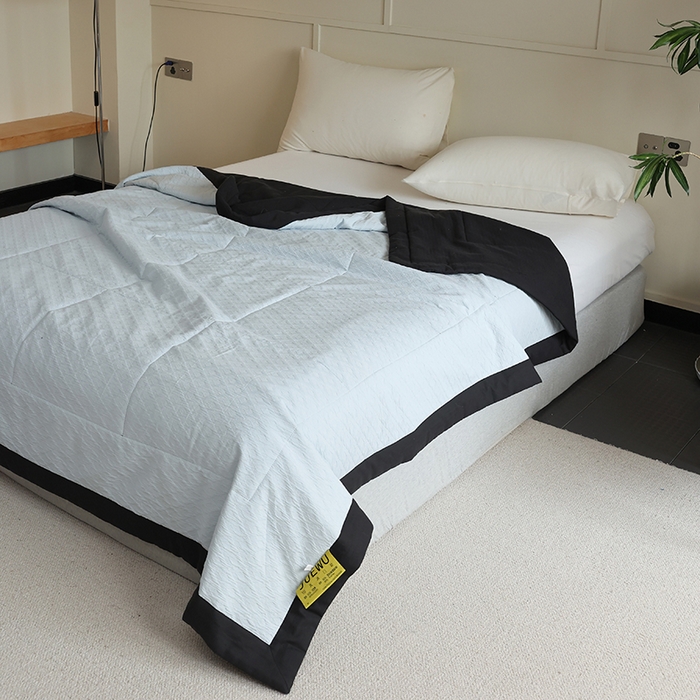 91家纺网 家纺一手货源 找家纺 觉物 2024新款肌理凉感水洗抗菌夏被 星辰大海