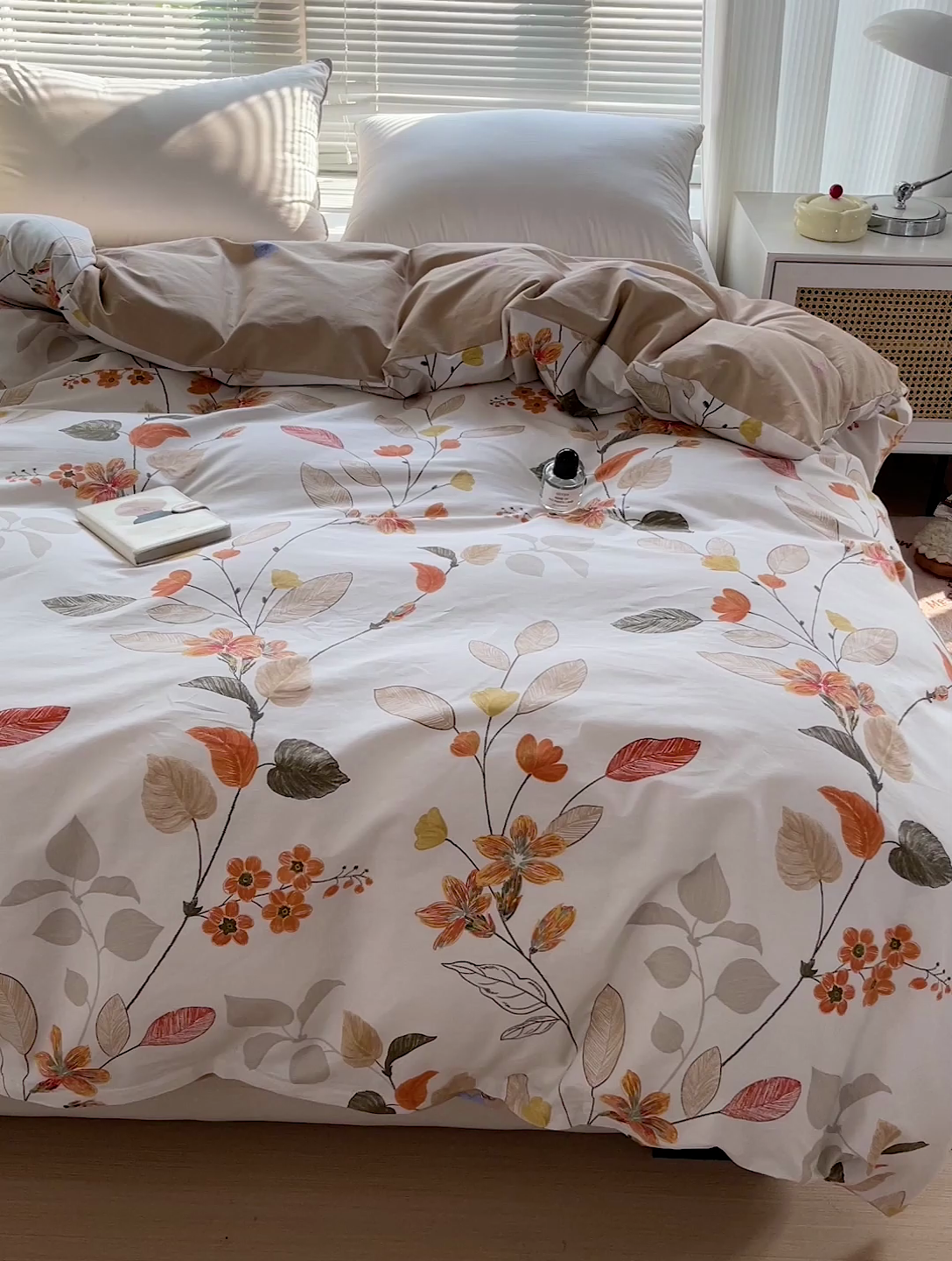 91家纺网 家纺一手货源 找家纺 大柏树 2025新款全棉13376印花四件套系列（可定制）-单被套 浅花悠悠