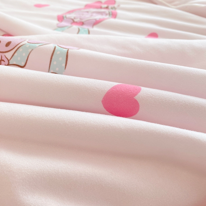 91家纺网 家纺一手货源 找家纺 DS-2025新款儿童卡通三丽鸥正版授权A类针织棉夏被系列 甜甜美乐蒂