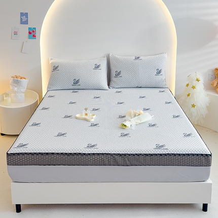 91家纺网 家纺一手货源 找家纺 （总）邦妮家纺 2024新款A类凉感丝床笠凉席床垫30公分内可用