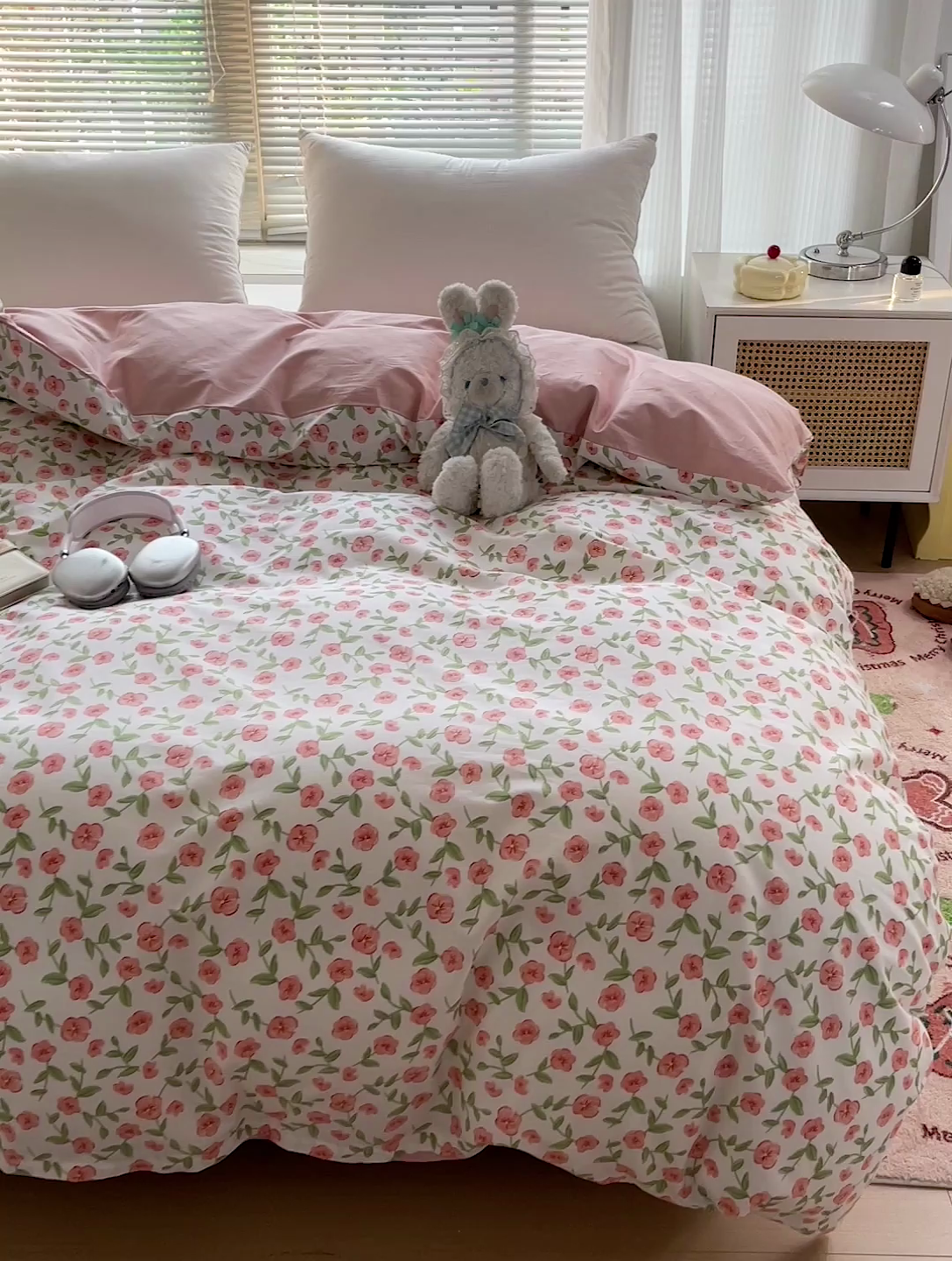 91家纺网 家纺一手货源 找家纺 大柏树 2025新款全棉13376印花四件套系列（可定制）-单被套 春晴