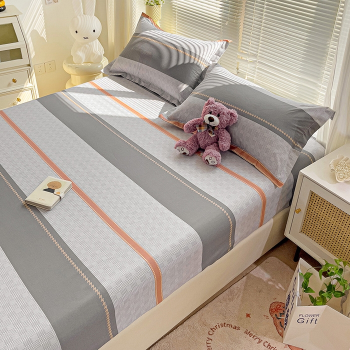 91家纺网 家纺一手货源 找家纺 大柏树 2025新款全棉13376印花四件套系列（可定制）-单床笠 罗伊