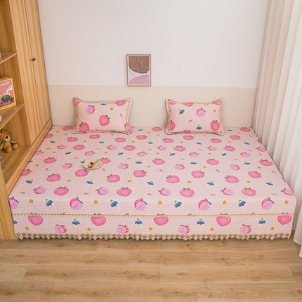 91家纺网 家纺一手货源 找家纺 手艺人沙发垫炕垫 2025新款带花纯棉榻榻米炕盖榻榻米炕垫 K613