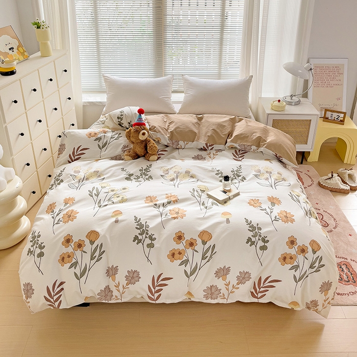 91家纺网 家纺一手货源 找家纺 大柏树 2025新款全棉13376印花四件套系列（可定制）-单被套 南薇