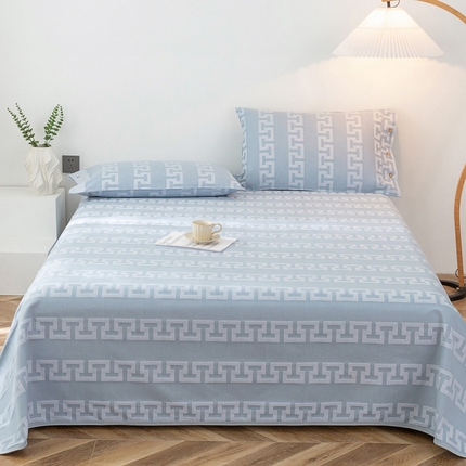 91家纺网 家纺一手货源 找家纺 （总）金泰莱 2025新款全棉提花老粗布凉席三件套全棉床单纯棉床单软凉席