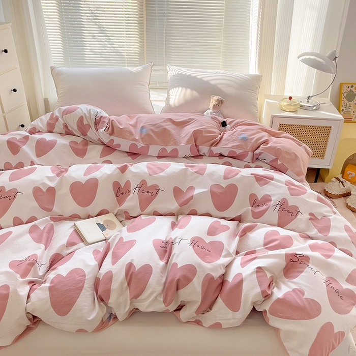 91家纺网 家纺一手货源 找家纺 大柏树 2025新款全棉13376印花四件套系列（可定制）-单被套 倾心