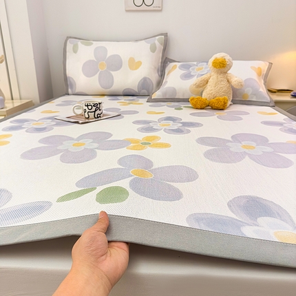 91家纺网 家纺一手货源 找家纺 （总）大元 2025新款数码印花冰藤席系列 -冰藤条席