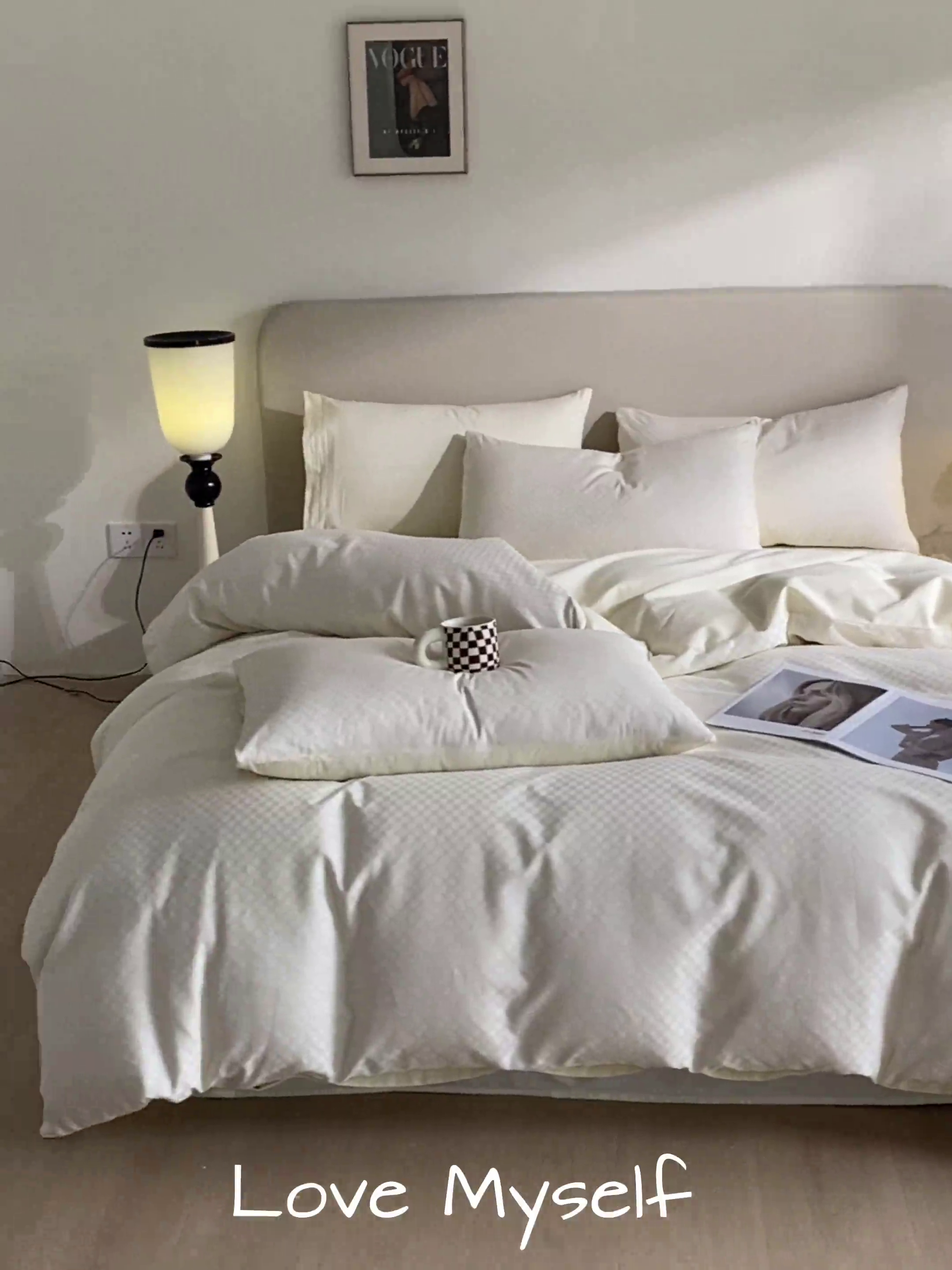 91家纺网 家纺一手货源 找家纺 涵宸家纺 2024新款全棉提花四件套-菲比 菲比-珍珠白