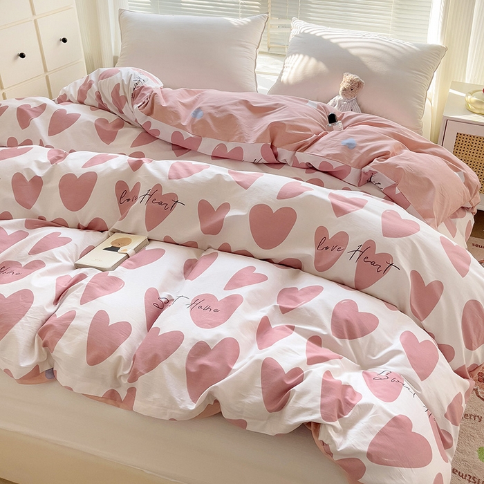 91家纺网 家纺一手货源 找家纺 大柏树 2025新款全棉13376印花四件套系列（可定制）-单被套 倾心