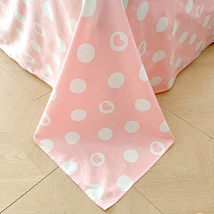 91家纺网 家纺一手货源 找家纺 博雅 2024新款全棉三丽鸥AB版活性印花四件套 粉色玉桂狗