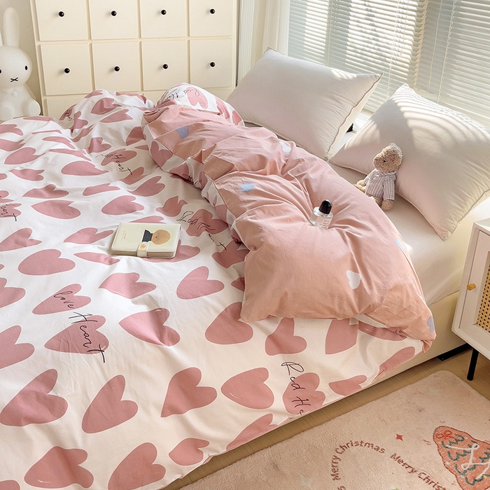 91家纺网 家纺一手货源 找家纺 大柏树 2025新款全棉13376印花四件套系列（可定制）-单被套 倾心