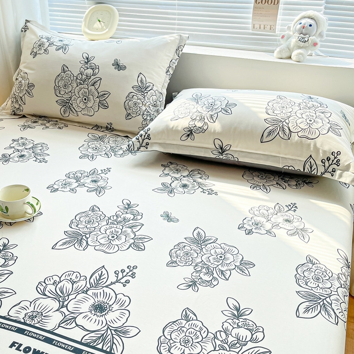 91家纺网 家纺一手货源 找家纺 涵宸家纺 2024新款全棉小清新印花单品套件--单枕套 枕套-安曼