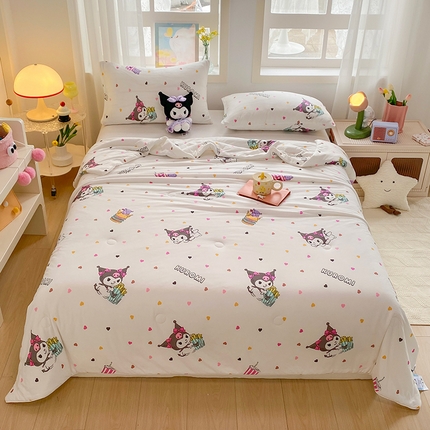 DS-2025新款儿童卡通三丽鸥正版授权A类针织棉夏被系列 薯条库洛米