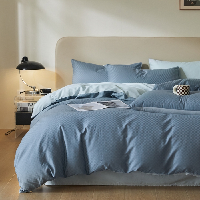 91家纺网 家纺一手货源 找家纺 涵宸家纺 2024新款全棉提花四件套-菲比 菲比-宾利兰