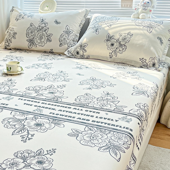 91家纺网 家纺一手货源 找家纺 涵宸家纺 2024新款全棉小清新印花单品套件--单枕套 枕套-安曼