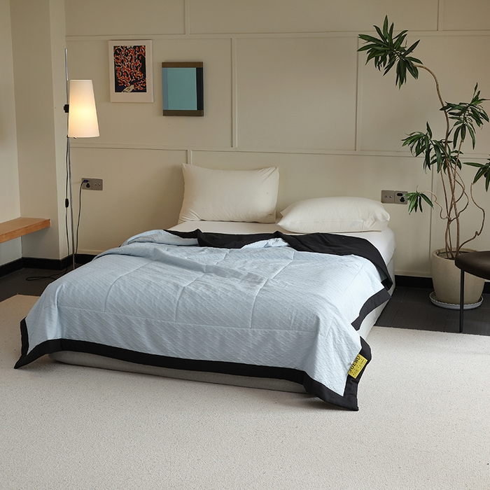 91家纺网 家纺一手货源 找家纺 觉物 2024新款肌理凉感水洗抗菌夏被 星辰大海