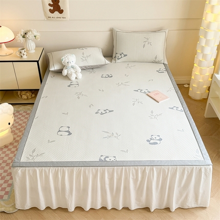 91家纺网 家纺一手货源 找家纺 （总）慕尚家纺 2025新款卡通凉豆豆凉感冰丝席凉席