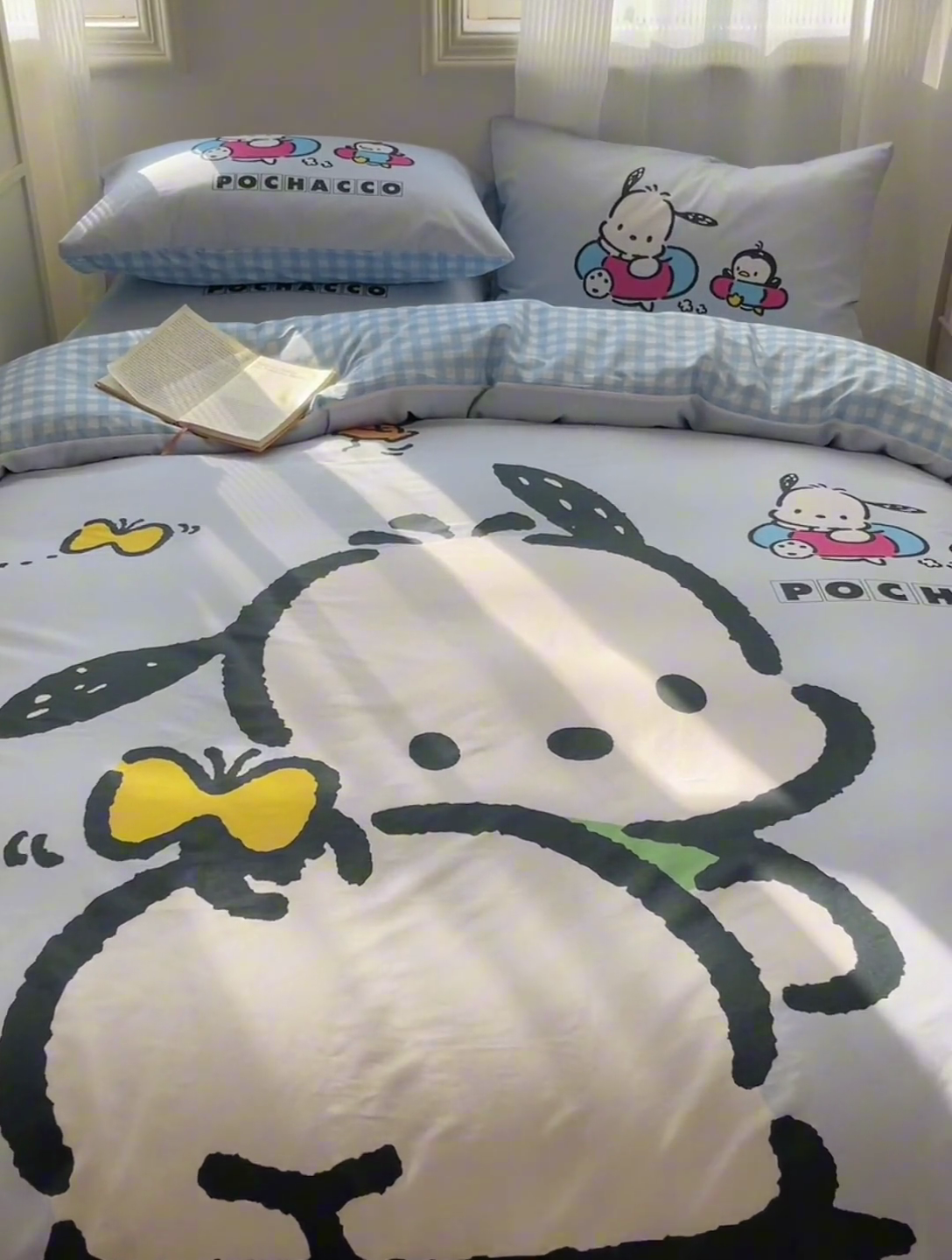 91家纺网 家纺一手货源 找家纺 星座 2025大版全棉三丽鸥四件套 快乐帕恰狗