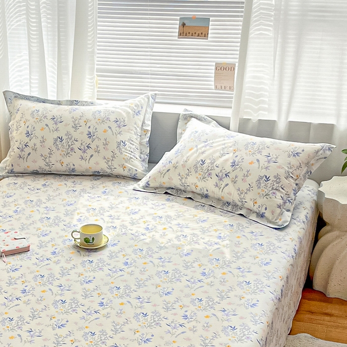 91家纺网 家纺一手货源 找家纺 涵宸家纺 2024新款全棉小清新印花单品套件--单枕套 枕套-云梦泽