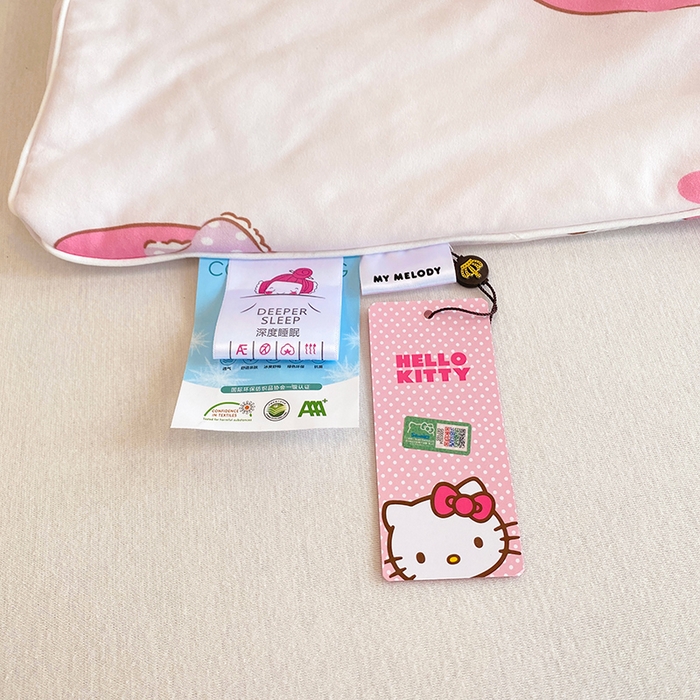 91家纺网 家纺一手货源 找家纺 DS-2025新款儿童卡通三丽鸥正版授权A类针织棉夏被系列 甜甜美乐蒂