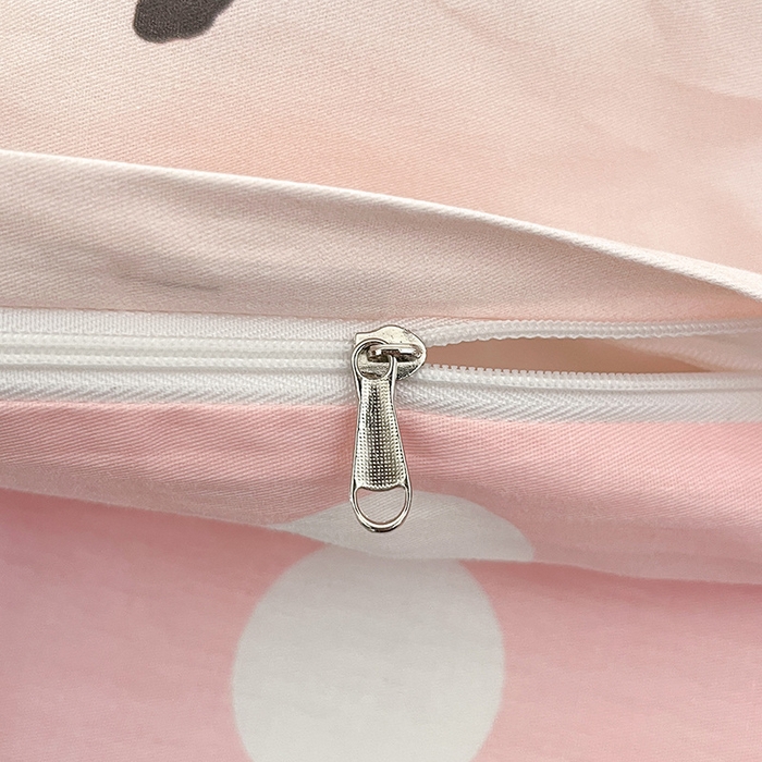 91家纺网 家纺一手货源 找家纺 博雅 2024新款全棉三丽鸥AB版活性印花四件套 曲奇kt