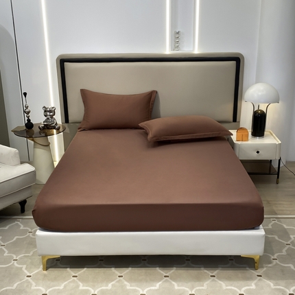 91家纺网 家纺一手货源 找家纺 （总）富馨莱 2024新款60支A类全棉纯棉磨毛纯色床笠款