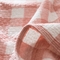 91家纺网 家纺一手货源 找家纺 朴尔家纺-毛巾被 2024新款全棉水洗棉四层纱布毛巾被 冷之巧格-粉