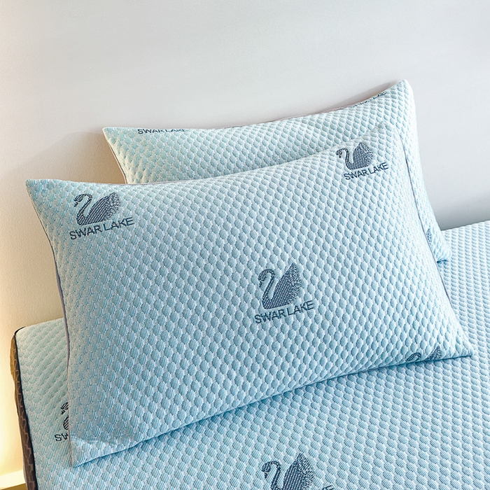 91家纺网 家纺一手货源 找家纺 邦妮家纺 2024新款A类凉感丝床笠凉席床垫30公分内可用 动物乐园-橄榄绿