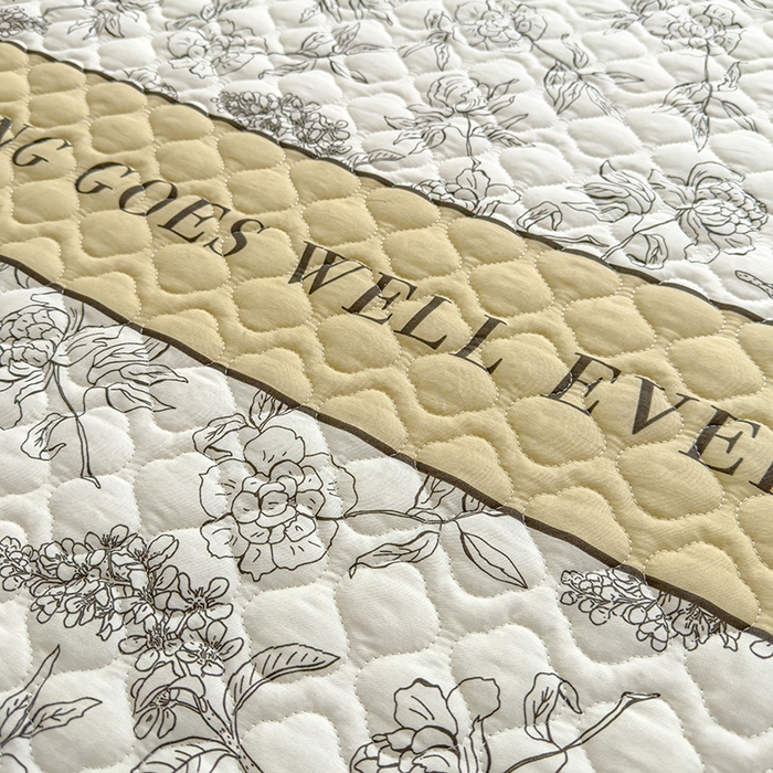 91家纺网 家纺一手货源 找家纺 （总）冬然 2025新款全棉床盖纯棉床盖夹棉床单全棉床单纯棉床单