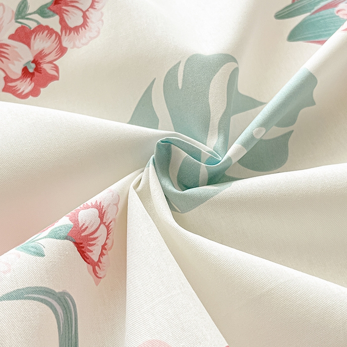 91家纺网 家纺一手货源 找家纺 涵宸家纺 2024新款全棉小清新印花单品套件--单床笠 床笠-长歌行