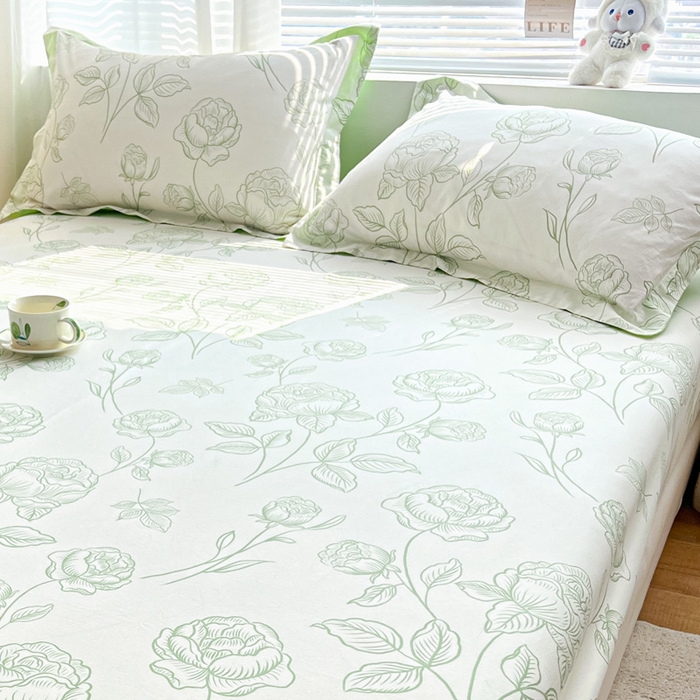 91家纺网 家纺一手货源 找家纺 涵宸家纺 2024新款全棉小清新印花单品套件--单枕套 枕套-晚风吟