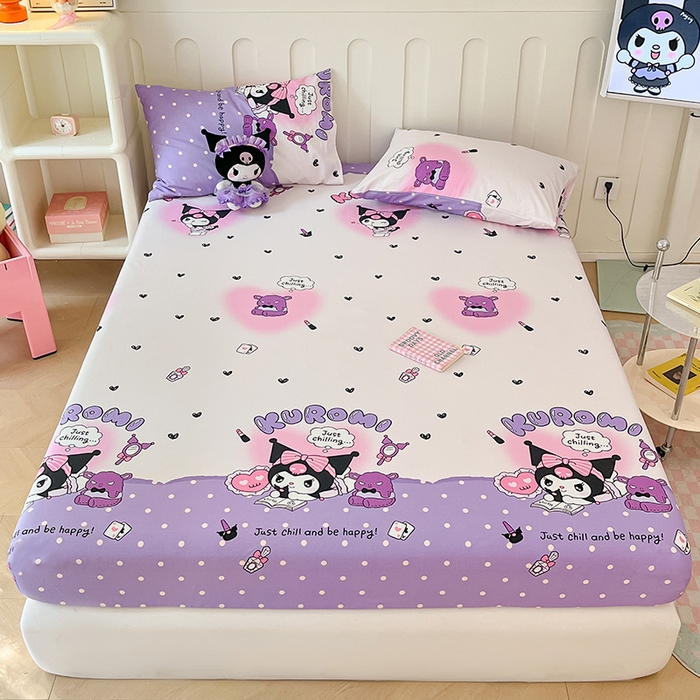 91家纺网 家纺一手货源 找家纺 （总）博雅 2024新款三丽鸥正版授权全棉活性印花单床笠