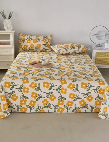 91家纺网 家纺一手货源 找家纺 金泰莱 2025新款原棉老粗布凉席老粗布床单软凉席 花颜