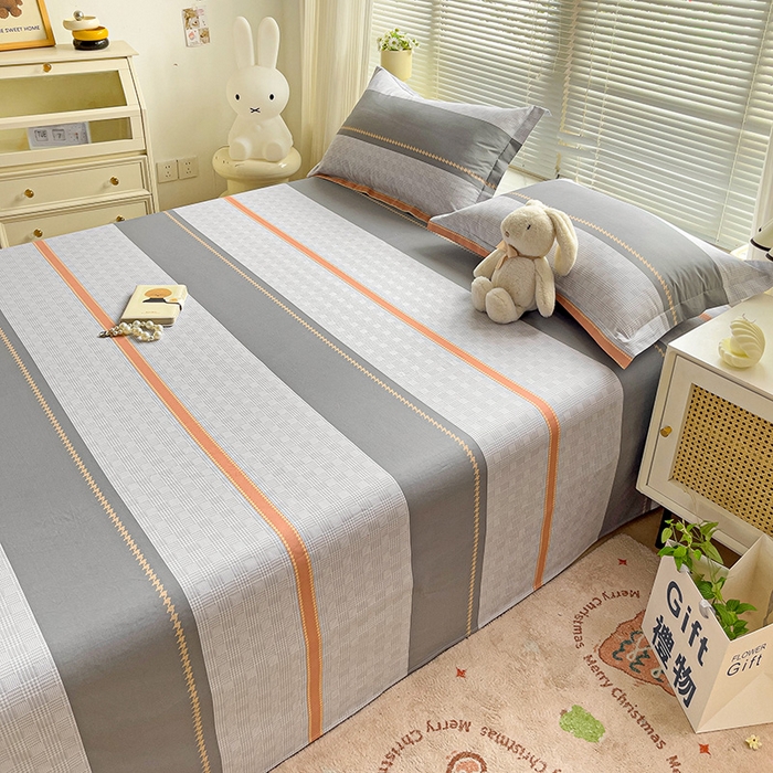 91家纺网 家纺一手货源 找家纺 大柏树 2025新款全棉13376印花四件套系列（可定制）-单床单 罗伊