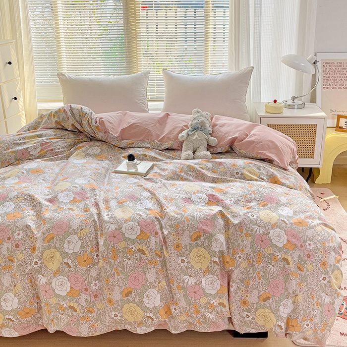 91家纺网 家纺一手货源 找家纺 大柏树 2025新款全棉13376印花四件套系列（可定制）-单被套 灵韵 