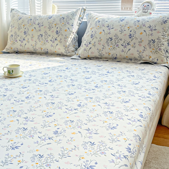 91家纺网 家纺一手货源 找家纺 涵宸家纺 2024新款全棉小清新印花单品套件--单枕套 枕套-云梦泽