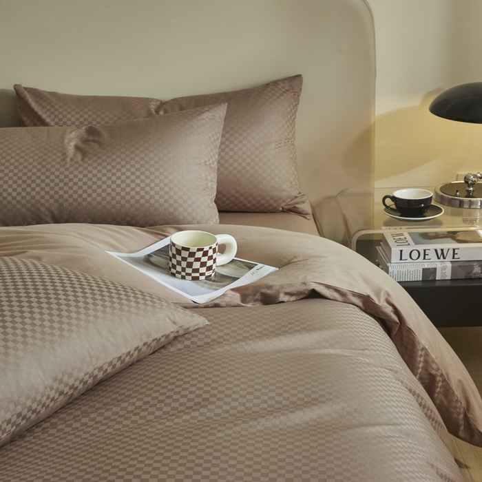 91家纺网 家纺一手货源 找家纺 （总）涵宸家纺 2024新款全棉提花四件套-菲比