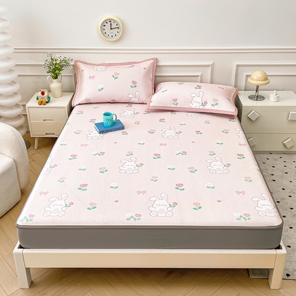 91家纺网 家纺一手货源 找家纺 （总）大元 2025新款数码印花冰藤席系列 -冰藤床笠