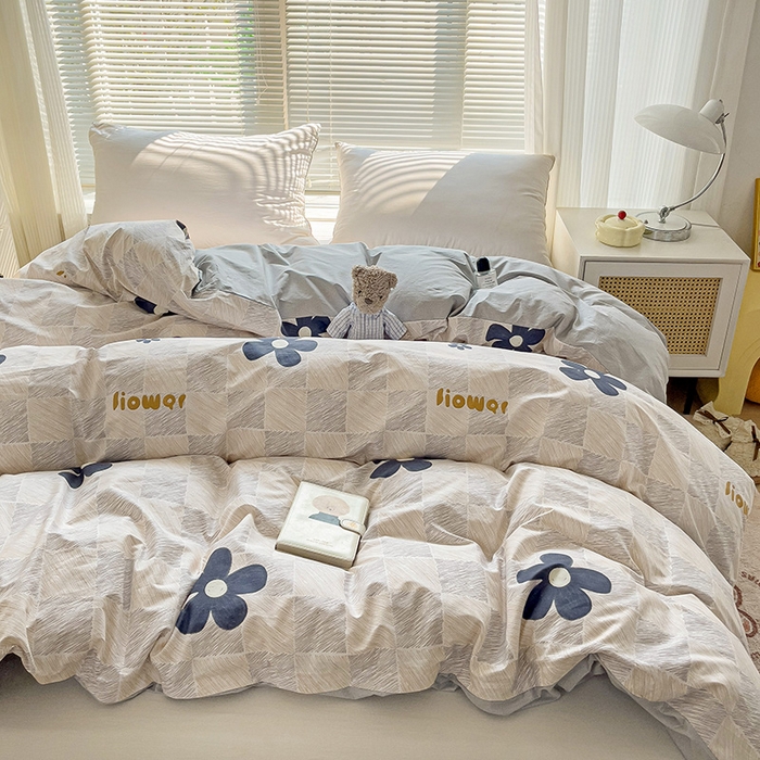 91家纺网 家纺一手货源 找家纺 大柏树 2025新款全棉13376印花四件套系列（可定制）-单被套 熹微