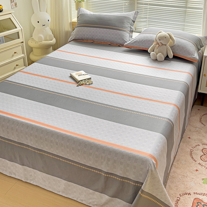 91家纺网 家纺一手货源 找家纺 大柏树 2025新款全棉13376印花四件套系列（可定制）-单床单 罗伊