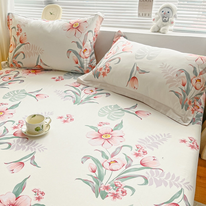 91家纺网 家纺一手货源 找家纺 涵宸家纺 2024新款全棉小清新印花单品套件--单枕套 枕套-长歌行