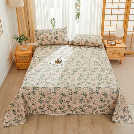 （总）大元 2024新款全棉老粗布床单-花卉系列