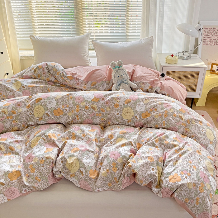 91家纺网 家纺一手货源 找家纺 大柏树 2025新款全棉13376印花四件套系列（可定制）-单被套 灵韵 