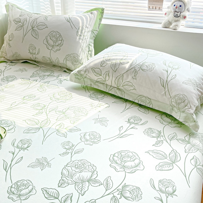 91家纺网 家纺一手货源 找家纺 涵宸家纺 2024新款全棉小清新印花单品套件--单枕套 枕套-晚风吟