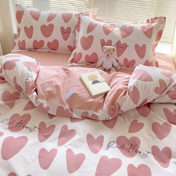 91家纺网 家纺一手货源 找家纺 大柏树 2025新款全棉13376印花四件套系列（可定制）-单枕套 倾心