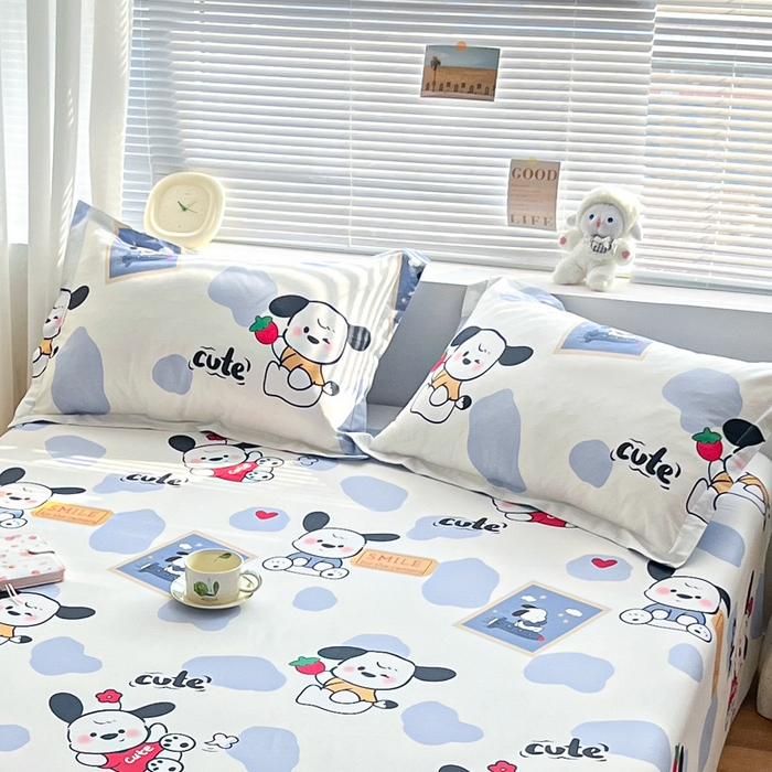 91家纺网 家纺一手货源 找家纺 涵宸家纺 2024新款全棉小清新印花单品套件--单枕套 枕套-奥利心