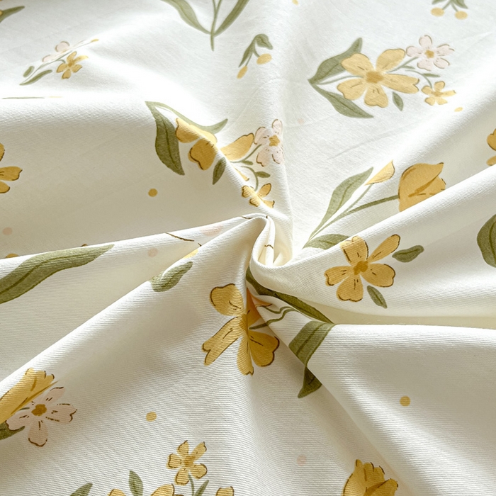 91家纺网 家纺一手货源 找家纺 涵宸家纺 2024新款全棉小清新印花单品套件--单床单 床单-菊馨兔